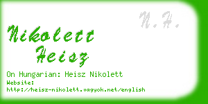 nikolett heisz business card